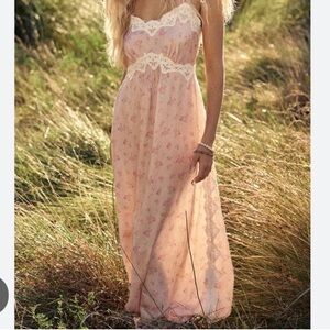 Spell Fleur Slip Dress in Pink